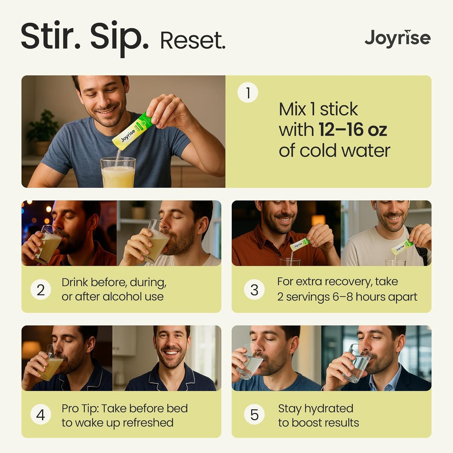 Joyrise® Fast Acting Relief & Recovery Drink Mix