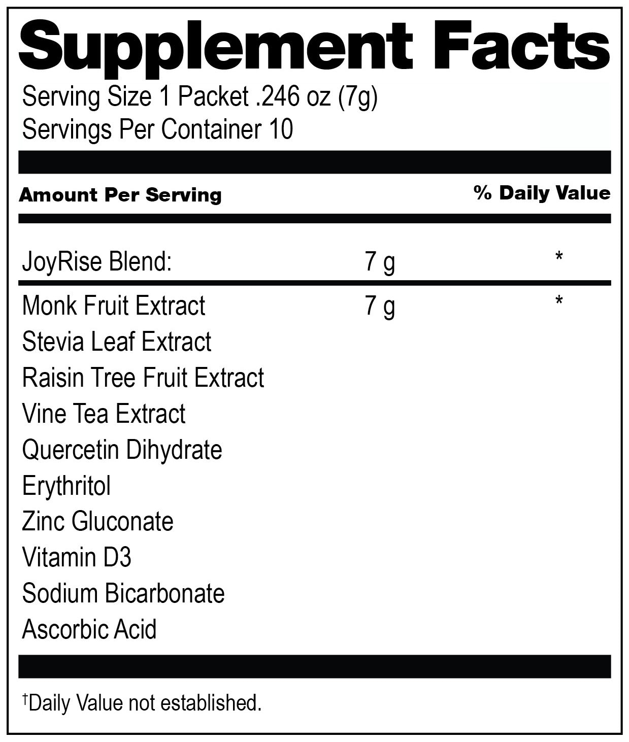 Joyrise® Fast Acting Relief & Recovery Drink Mix