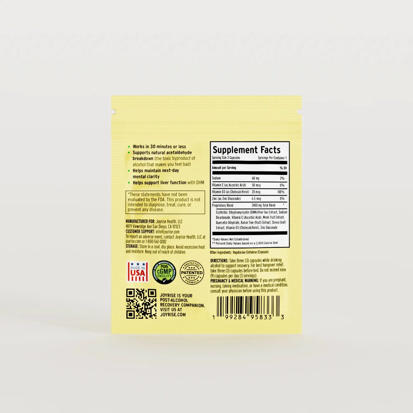 Joyrise® Fast Recovery & Relief Aid Capsule Packets
